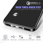 Sample quick charge QC 3.0 2.0 USB mobile charger power bank 15000 mAh 2A input fast charge power bank