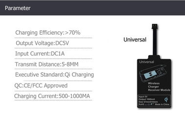 Universal Qi standard wireless charger receiver