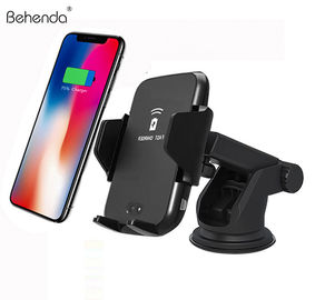 acessório 2019 do telefone do oem do carregador de qi para do carregador sem fio rápido do carro de Samsung a montagem infravermelha automática do telefone do carro do respiradouro de ar da indução